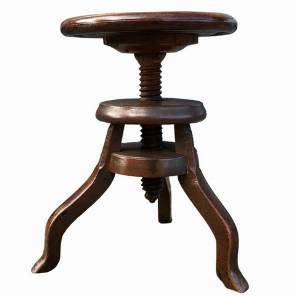 A French 20th Century adjustable stool